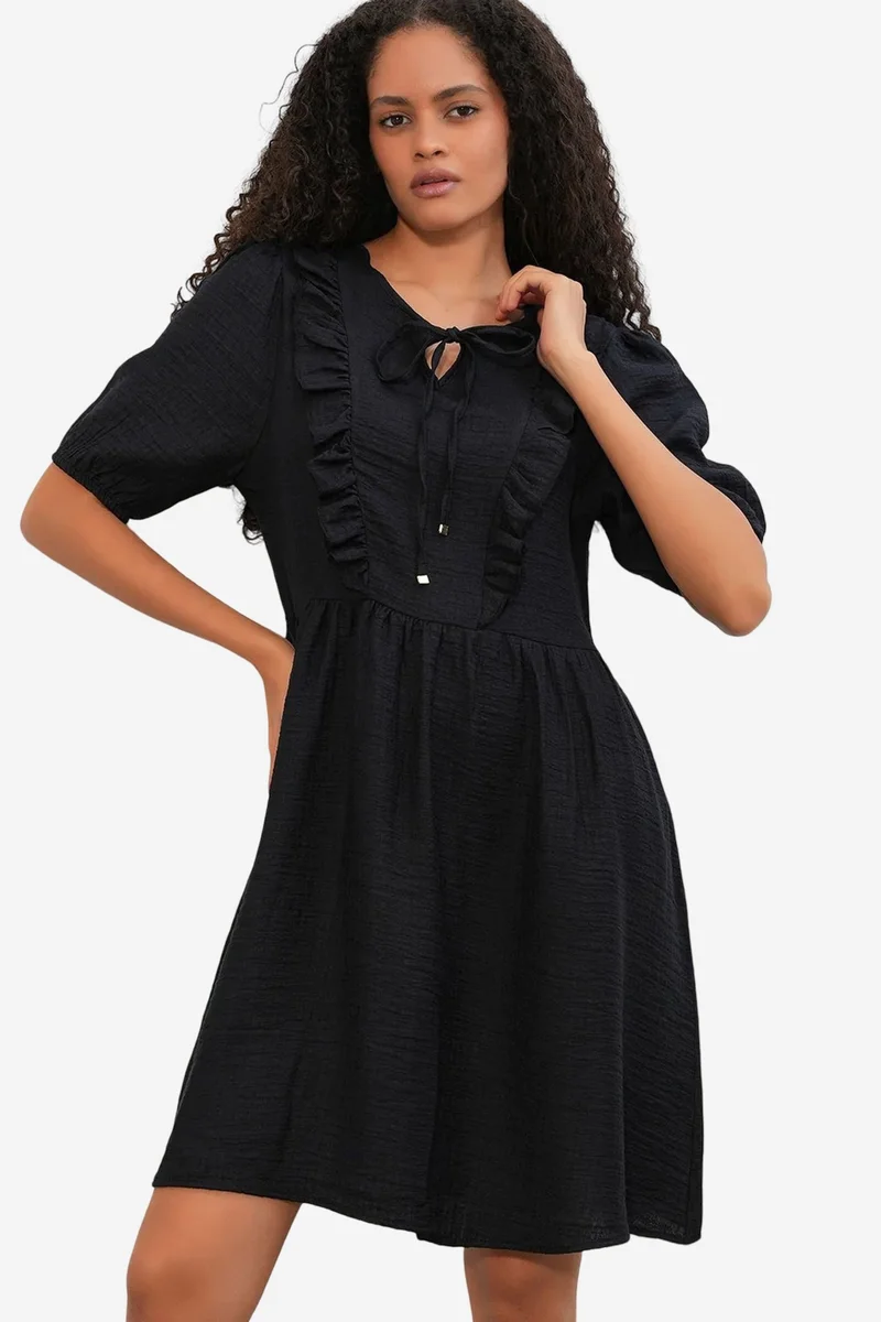بيغ دارت BDART Women's A-line Mini Smock Dress