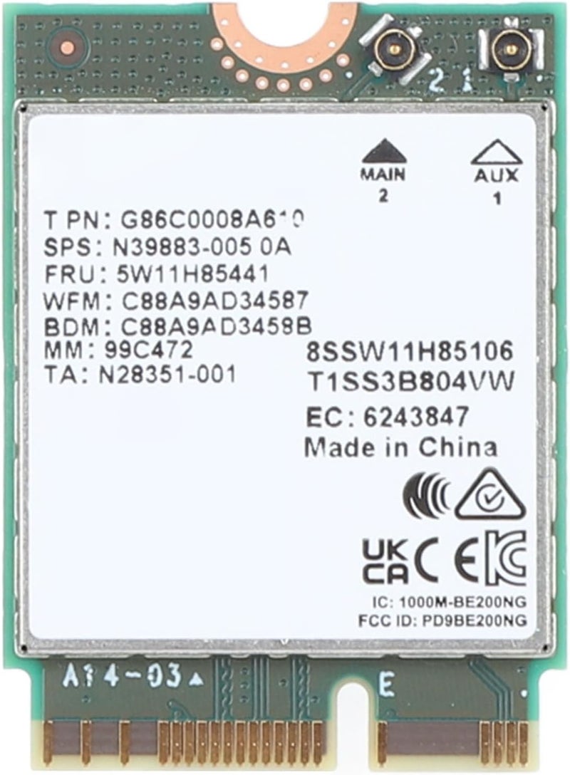 AUNMAS Wireless WiFi 7 BT5.4 Card 8774Mbps for 10 11, Fast Gaming WiFi 7 Card for Platform - Image 3