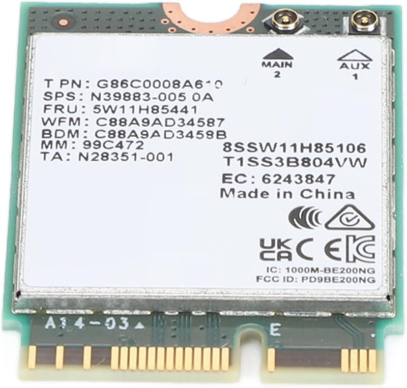 AUNMAS Wireless WiFi 7 BT5.4 Card 8774Mbps for 10 11, Fast Gaming WiFi 7 Card for Platform - Image 5
