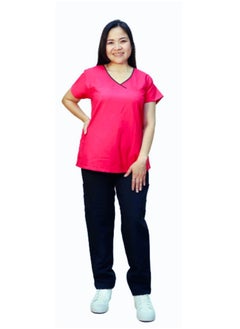 فيرونيكا Veronica Ladies Medical Scrub Set Clinic Doctor Nurse Nanny Maid Salon Uniform  - Image 1