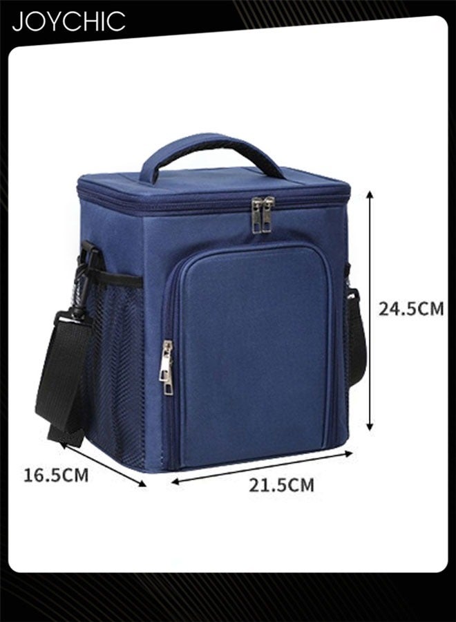 Joychic حقيبة طعام عازلة للحرارة بتصميم صلب بسعة كبيرة مضادة للتلوث وقابلة لإعادة الاستخدام مع حزام مقبض للمدرسة أو المكتب أو العمل أو السفر أو الأنشطة الخارجية - Image 5