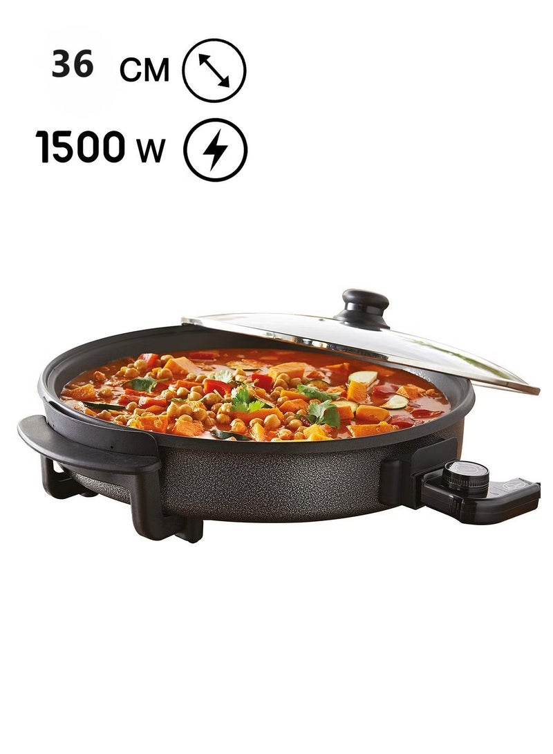 Multifunctional baker, pizza maker and food cooker, size 36 cm, power 1500 watts - Image 2