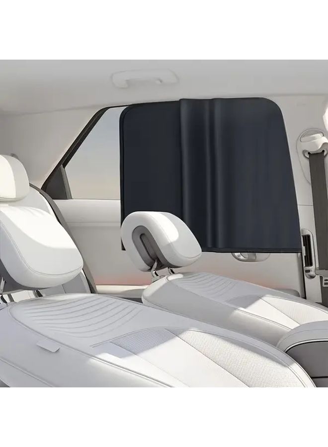 Magnetic Car Sunshade Side Shield 1pcs After Window Blackout Heat Insulation Curtain - Image 5