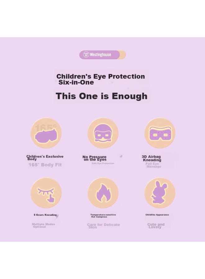 Westinghouse Westinghouse American Children's Eye Massager, Eye Care Device, Eye Massager For Students, Eye Protection Trument, Back-to Season And Birthday Gift For Kids, Purple, Wen-hye1a  - Image 1