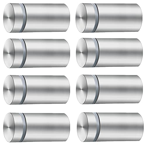MTRSOCHO Standoff Screws for Acrylic 1x2 Inches Stainless Steel Sign Standoff Wall Mounts for Hanging Acrylic Picture Frame, 8 Pack - Image 1
