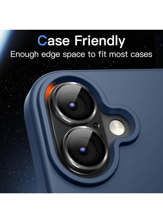 ACLIX Camera Lens Protector for iPhone 17, Shatterproof, Ultra-thin Aluminum Alloy Ring, Camera Lens Protective Film, (Black) - Image 5