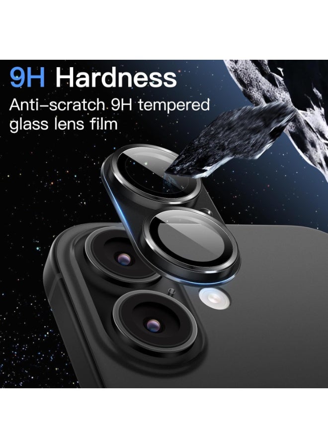 ACLIX Camera Lens Protector for iPhone 17, Shatterproof, Ultra-thin Aluminum Alloy Ring, Camera Lens Protective Film, (Black) - Image 3