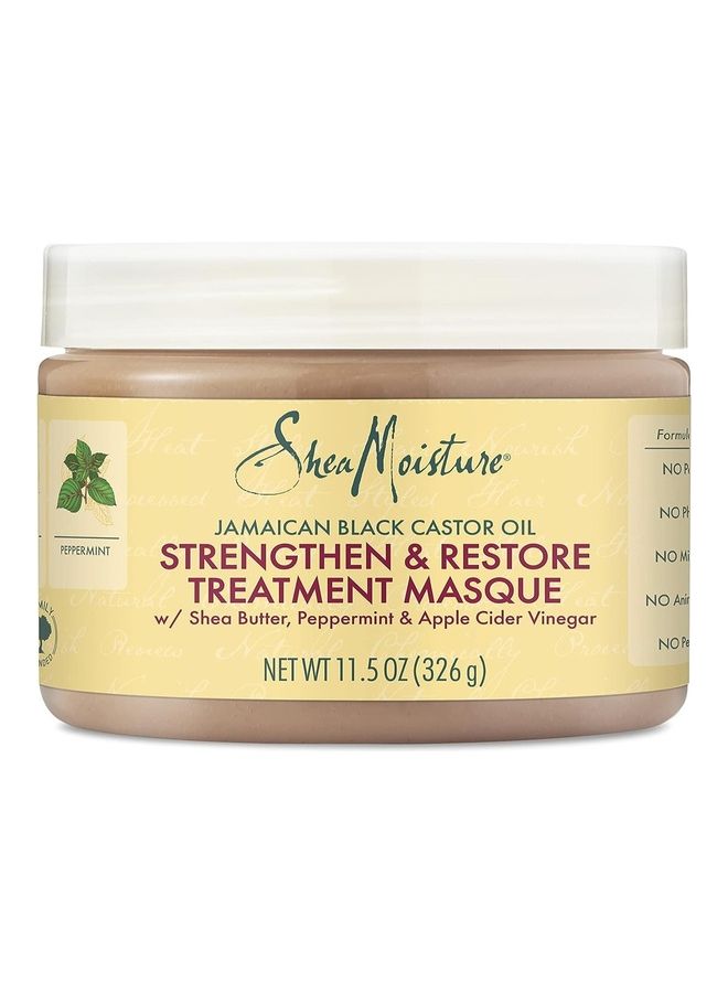 SheaMoisture Jamaican Black Castor Oil Strengthen And Restore Treatment Masque Multicolour 326grams - Image 1