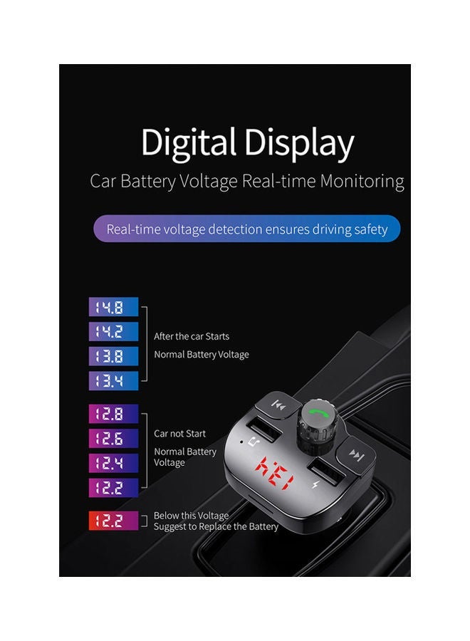 Black Tiger MP3 With Car Charger With 2-USB Ports 2.1 Amp - Image 2