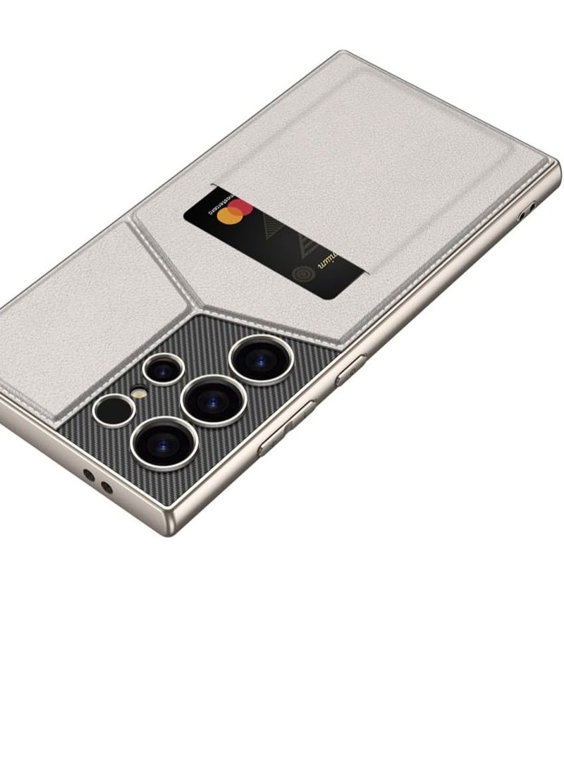 S24 Ultra Case,for  with Wallet, Leather Cardbag Case, Kickstand Card Holder Slots Magnetic Back Flip Folio Protective Cover for Women and Men - Image 2