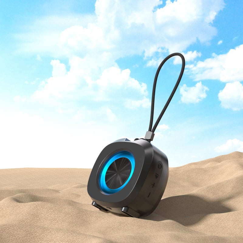 Aheadthink Bluetooth Speaker, Portable Wireless, IPX5 Waterproof Speaker, Bluetooth 5, RGB Color Lights, Loud Stereo Sound, Bass, TWS Pairing, Suitable for Party, Home, Outdoor Use for Long Time Playing. - Image 5