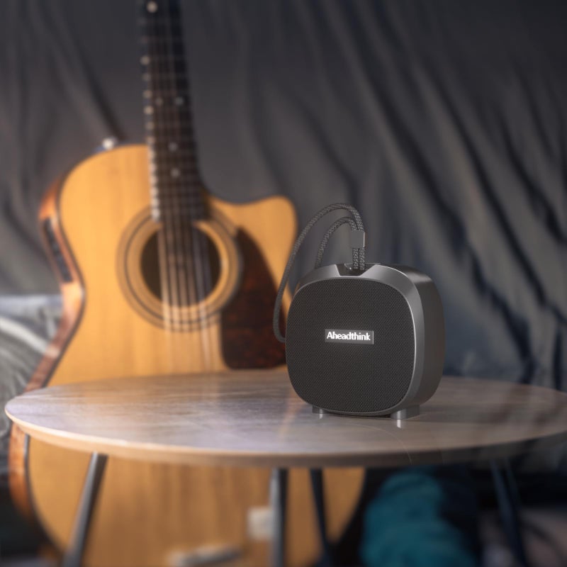 Aheadthink Bluetooth Speaker, Portable Wireless, IPX5 Waterproof Speaker, Bluetooth 5, RGB Color Lights, Loud Stereo Sound, Bass, TWS Pairing, Suitable for Party, Home, Outdoor Use for Long Time Playing. - Image 4