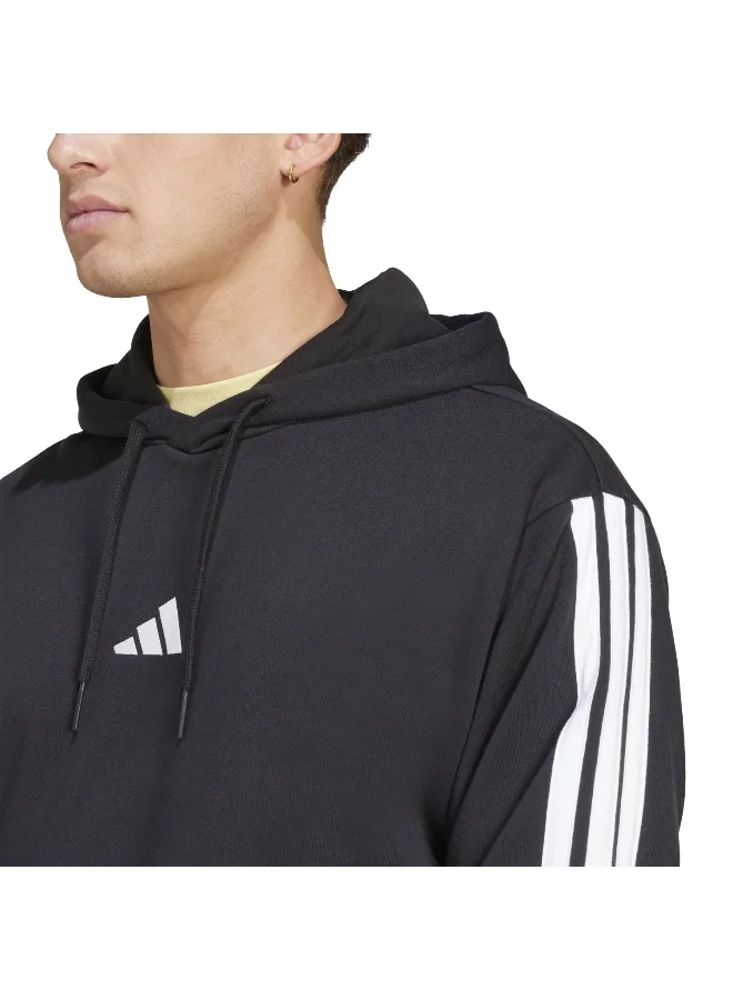adidas سويت شيرت بغطاء رأس رجالي أسود