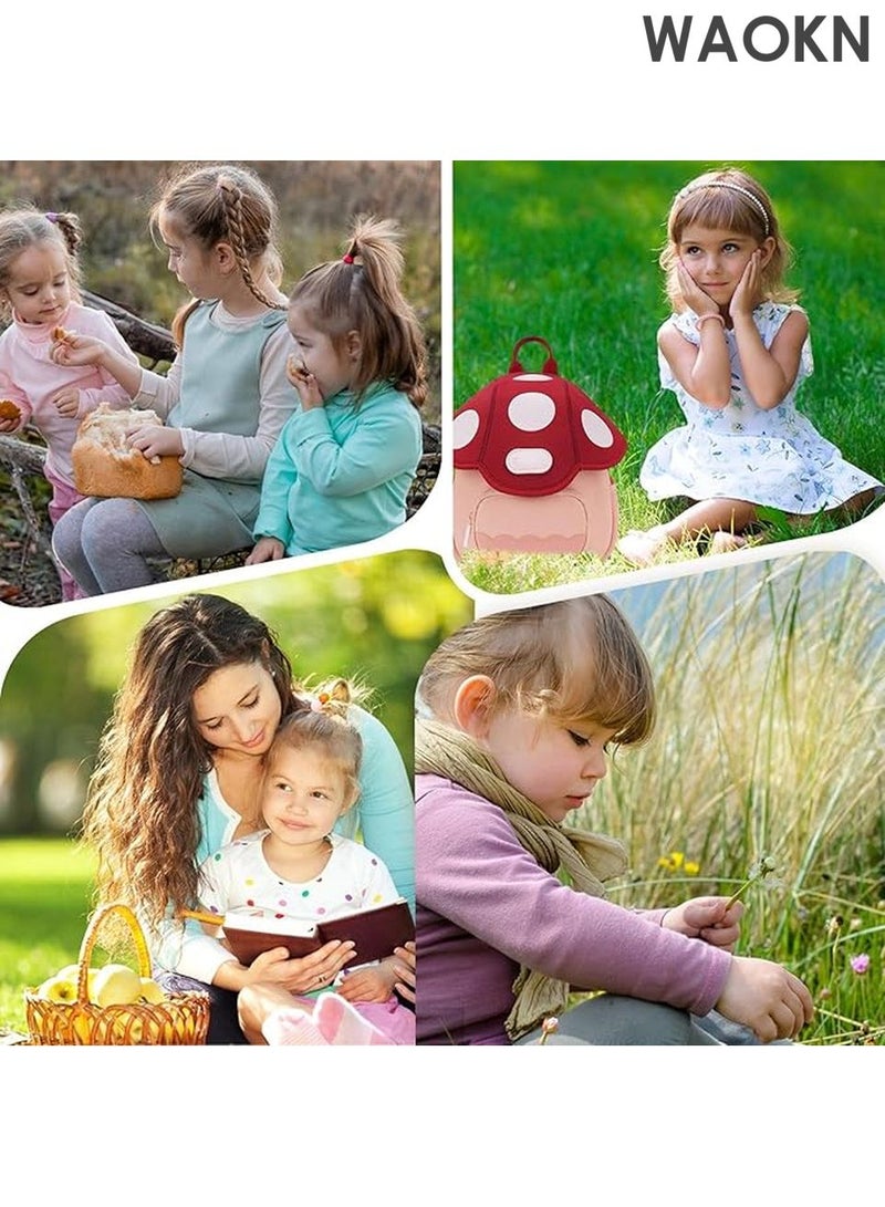 WAOKN Kids Travel Backpacks - Adorable Cute Toddler Backpack for Boys & Girls | Large Capacity Cartoon School Bag for Preschool Children Ages 3-6, Lightweight Waterproof Daypack for Outdoor Adventures, Daycare, Umbrella, Snacks & Toys - Image 3