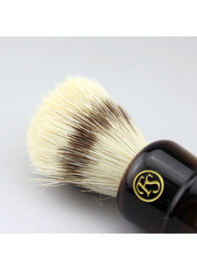 Frank FS shaving - Synthetic Hair Shaving Brush for Men's Personal and Professional Shaving (Dark Horn) - Image 1