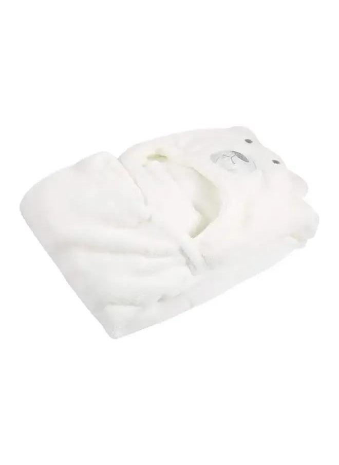 yongsheng 3D Soft Baby Comfortable Hooded Blanket, Lightweight, and Foldable,Bath Towel with Bear Ears for Newborn, Babie, Toddler, Infant - Absorbent Large Baby Towel - Bear,100*70cm  - Image 3