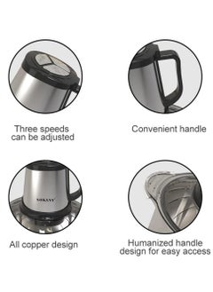 sokany Sokany 800w meat grinder electric, electric meat grinder 5l stainless steel meat blender food chopper for meat, vegetables, fruits and nuts with 4 sharp blades. (800w, 5l)  - Image 3