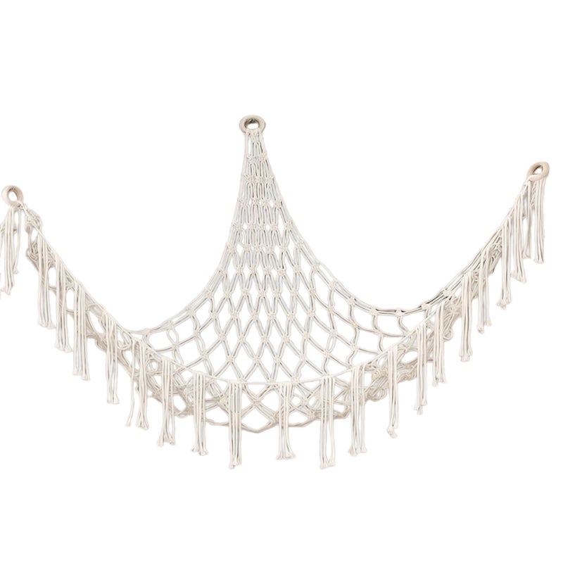 Triangular Toy Net Bag, Hand-Woven Cotton Rope Plush Toy, Triangular Net Bag, Cross-Border Product, High Quality, Great Price
