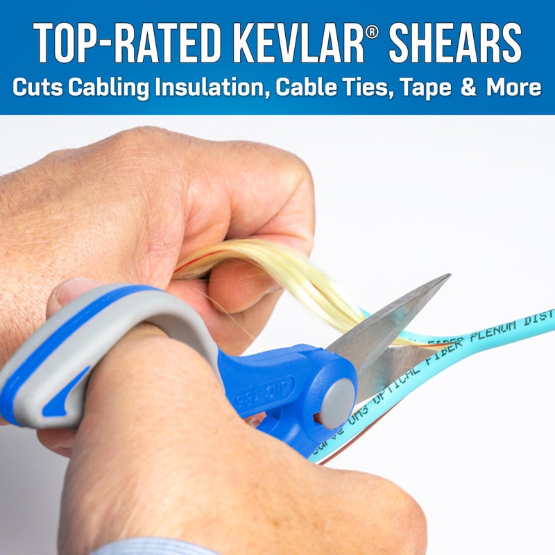 Jonard Tools TK-350 Fiber Optic Stripper & Kevlar Shears Kit â€“ Featuring Molded Pouch to Securely Hold 3 Hole Fiber Stripper and Kevlar Cutting Shears â€“ Ideal for Fiber Technicians - Image 3