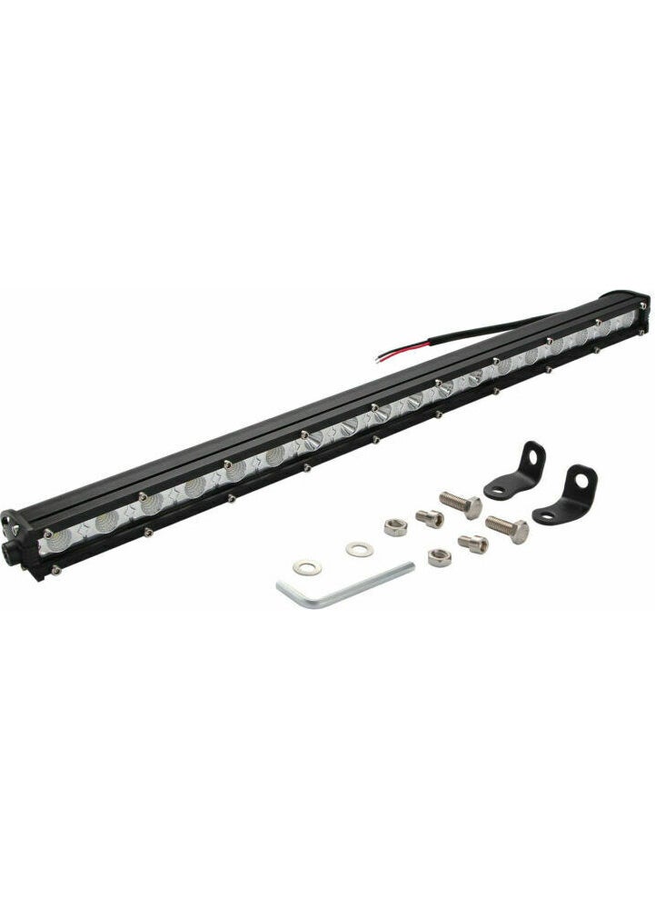 Techmaster - 144W 48 LED Single Row Offroad Diffuser Daytime Running Light Lamp Projector - Image 1