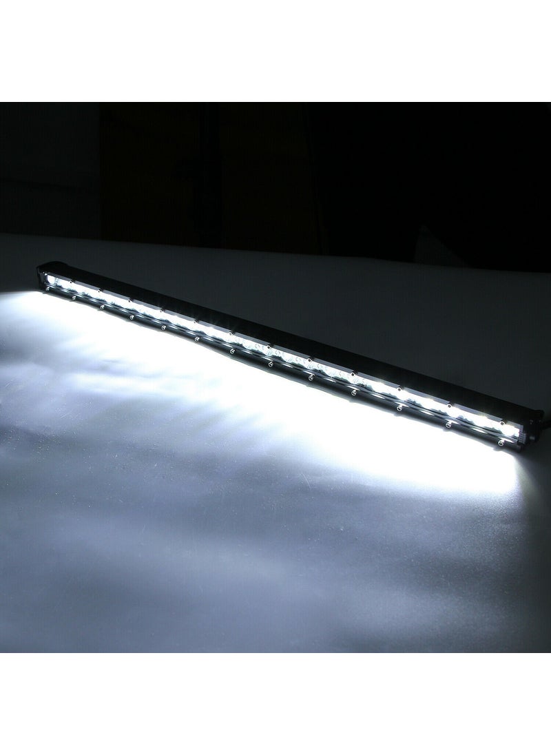 Techmaster - 144W 48 LED Single Row Offroad Diffuser Daytime Running Light Lamp Projector - Image 1
