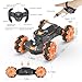 BOKSIYUR Rc Car Shoot SoftBulletFits for Nerf Remote Control Hand Gesture Stunt Drift Truck 360Rotating Battle Tanks with Soft Bullets Water Bomb Spray Music Led Toy GiftsOrange - Image 3