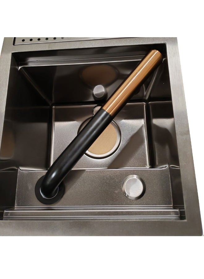 VLIFE Coffee bar sink with rinser 45X30 removable cover nano Black full set ( Faucet changed to other model ) - Image 5