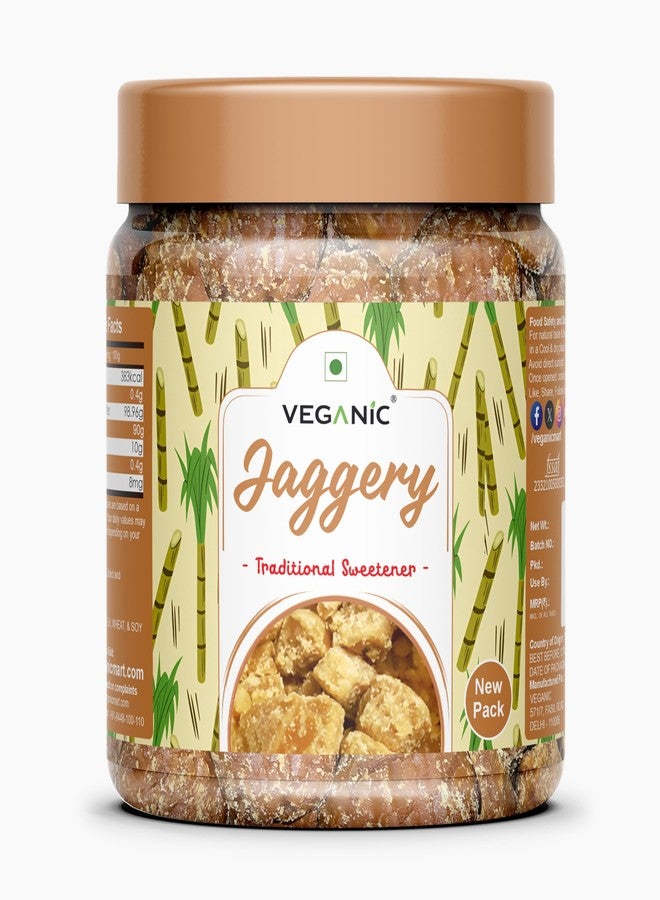 Veganic Jaggery Gur Balls | Fresh Gud Cubes | Bheli, Bellam, Vellam Sarkkara | Whole, Pure, Natural Gudh, No Chemicals Added (400 GMs) - Image 1