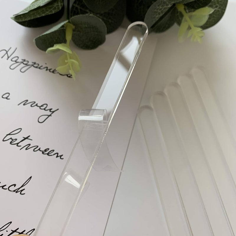 CHENRUI 20 Pcs Acrylic Cakesicle Popsicle Sticks for Ice Creamsicle Candy Apple (Clear) - Image 3