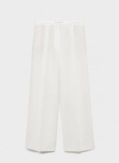 MANGO Straight-Fit Linen Suit Trousers  - Image 5