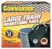 Commander 20-30 Gallon 1.1 MIL Black Tall Kitchen Drawstring Garbage Bags - 30" x 33" - Pack of 90 - For Home, Kitchen, - Image 2