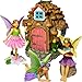 Mood Lab Fairy Garden Figurines Pinecone Fairy House Set 4 pcs Miniature Decorative Statues Accessories Outdoor Indoor Garden Decor - Image 3