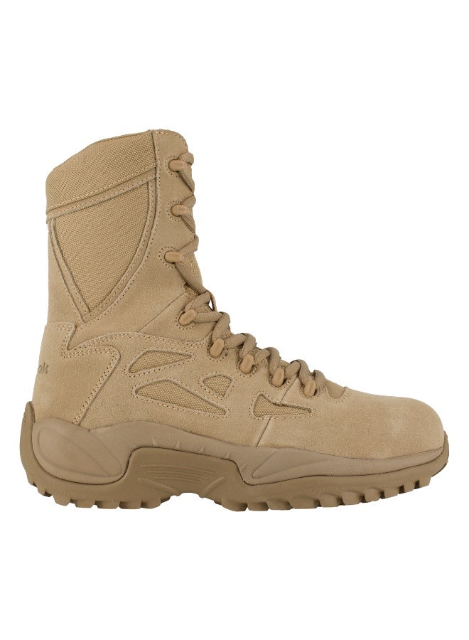 Reebok Work Rapid Response 8" Desert Tan Men's Stealth Tactical Boot with Composite Toe - Image 2