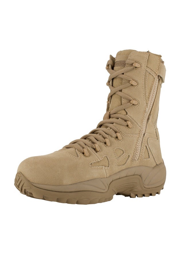 Reebok Work Rapid Response 8" Desert Tan Men's Stealth Tactical Boot with Composite Toe - Image 1