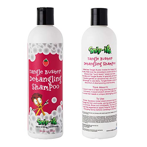 Snip-its Tangle Buster Detangling Kids Shampoo 12 oz | Gentle Hair Detangler - Great for Swimmers with Curly or Straight hair - Natural Kids Shampoo Made in the USA | Salon Quality. Kid Friendly. - Image 1
