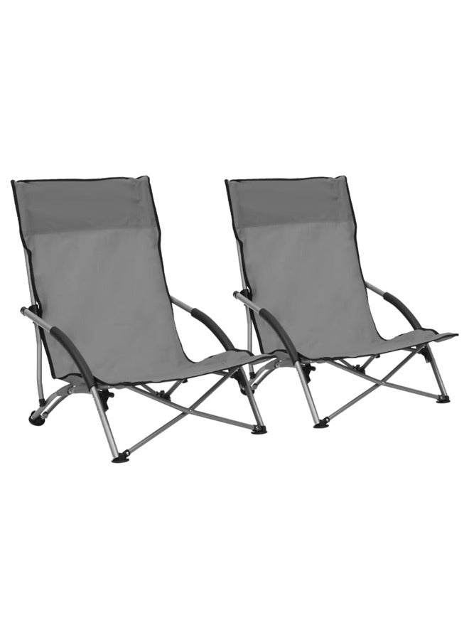 إيه تي إم كرسي تخييم قابل للطي مريح للغاية - 65×55×49 سم - قطعتان - Image 1