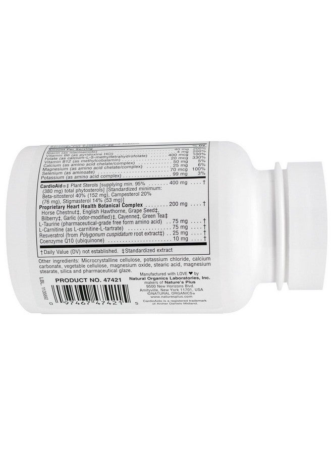 Nature's Plus Naturesplus Heartbeat 90 Vegan Tablets Vegetarian Glutenfree 30 Servings - Image 3