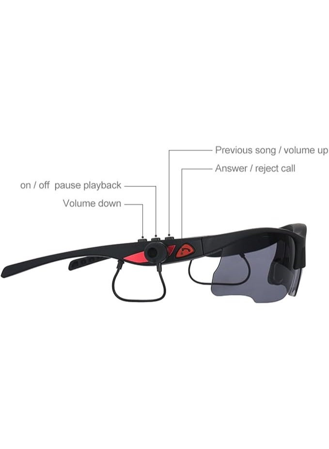 3D Surround Sports Smart Bluetooth Glasses for Calls Outdoor Music Listening Sunglasses Bluetooth Audio Sunglasses  - Image 2