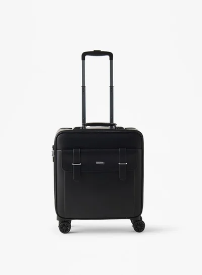 DUCHINI Men Solid Softcase Trolley Bag with Retractable Handle