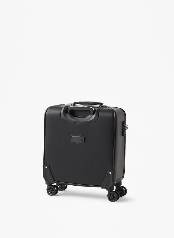 DUCHINI Men Solid Softcase Trolley Bag with Retractable Handle