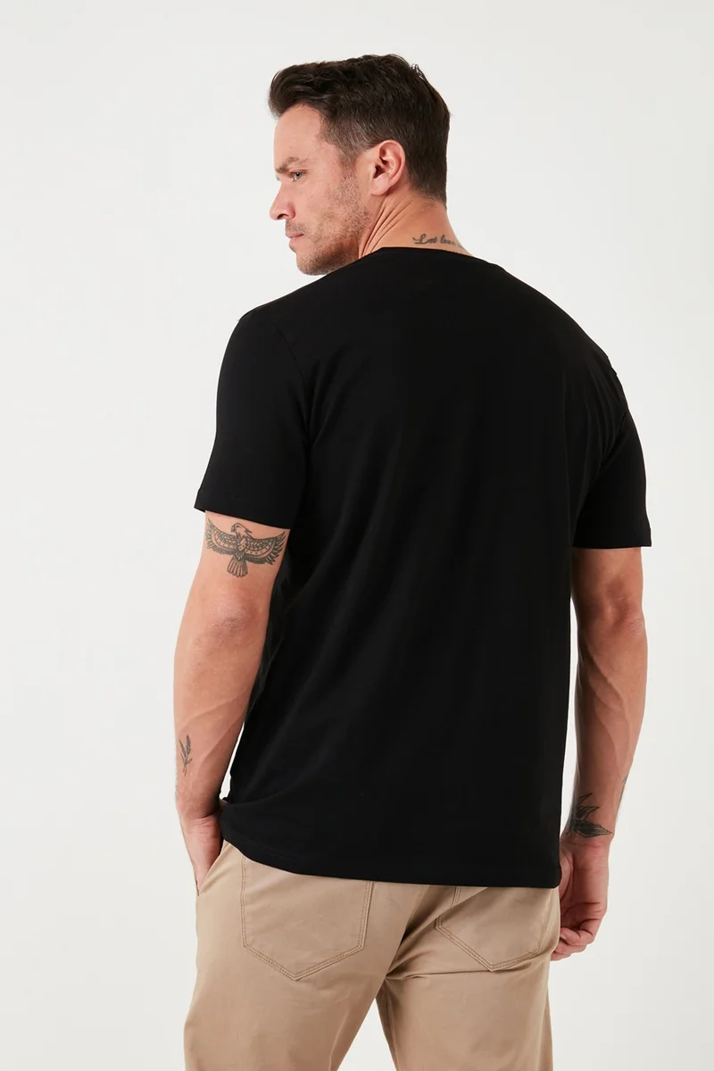 بوراتي Printed Cotton Crew Neck Slim Men's T Shirt 646R8040