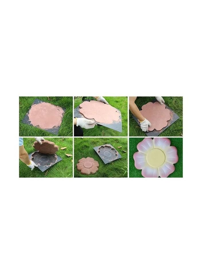 Generic - 1-Piece DIY Concrete Path Maker Mold,Garden Yard Step Stone Cement Landscape Floor Tile Pavement Paving Mould - Image 1