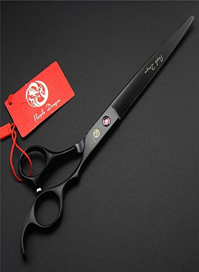 Purple Dragon 8.0 inch Dog Hair Cutting, Curved and Thinning Scissors Shear Pet Grooming Tool Kit - Image 2