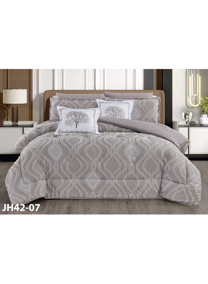 مون مفرش نفرونص بنمط جديد يناسب مرتبة سريرمقاس 120×200سم /لحاف مقاس 170×220سم طقم 4قطع - Image 1