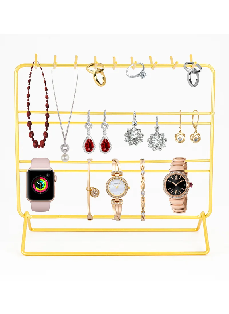 AC&L AC&L Jewelry Organizer Stand, Jewelry Display Rack for Necklace, Earrings, bracelet, Rings, Watches, Accessories, Aesthetic Metal Jewelry Holder