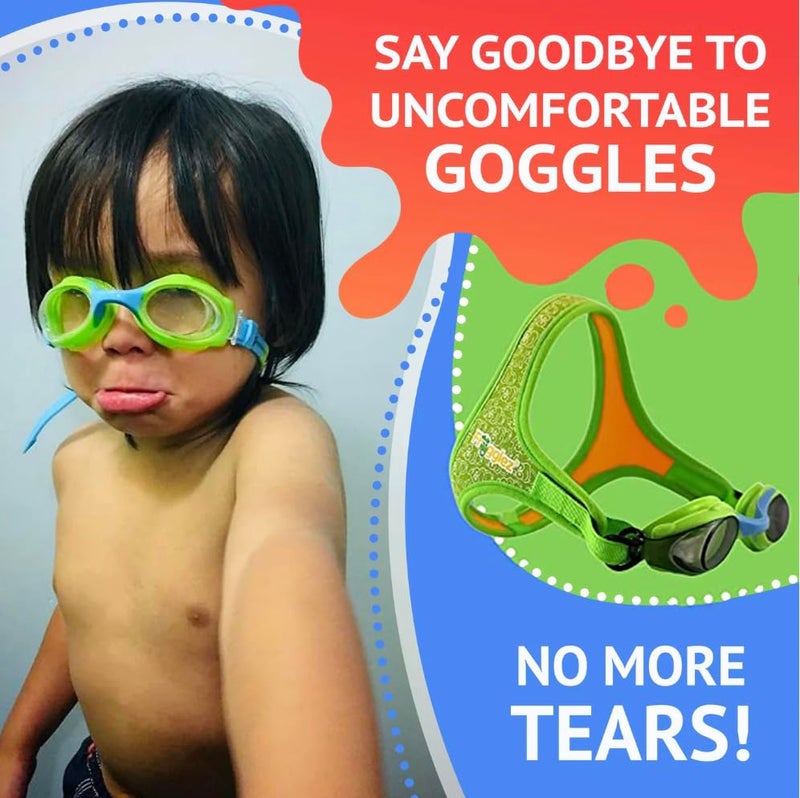 Frogglez Anti-Fog Swimming Goggles for Kids under 10 (Ages 3-10) Recommended by Parents; Premium Pain-Free Strap - Image 3
