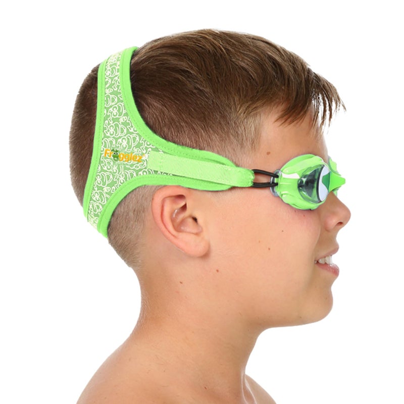 Frogglez Anti-Fog Swimming Goggles for Kids under 10 (Ages 3-10) Recommended by Parents; Premium Pain-Free Strap - Image 1