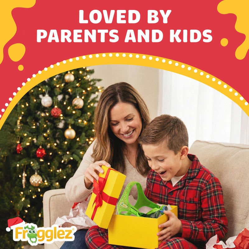 Frogglez Anti-Fog Swimming Goggles for Kids under 10 (Ages 3-10) Recommended by Parents; Premium Pain-Free Strap - Image 2