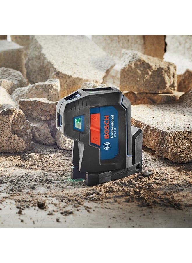 BOSCH GPL 5 G 5-Point Laser Level with IP65 Protection and Mounting System - Green - Image 4