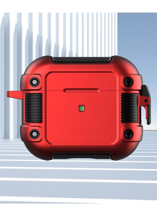 ACLIX For Apple Earpods 3rd 2021 Shockproof Switch lock Earphone Case Red 